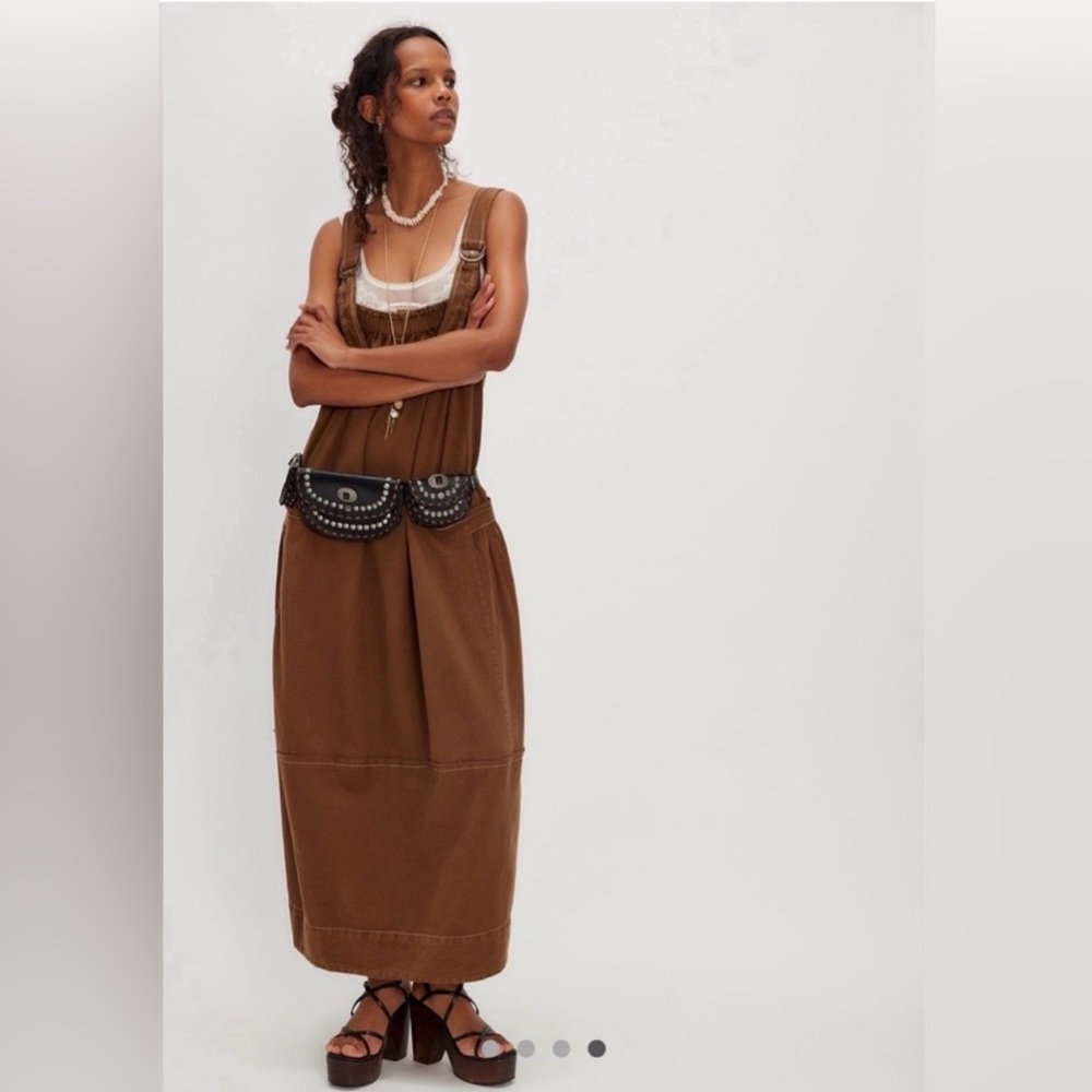 Free People Machu Barrel Midi Dress